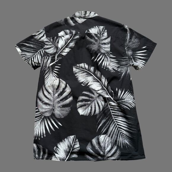 Deus ex Machina Tropical SS Black/White Button Up Shirt Size M GUC - Picture 6 of 6